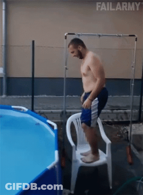 Fail Pool Dive GIF