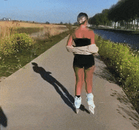Fail Roller Skating Twerk GIF