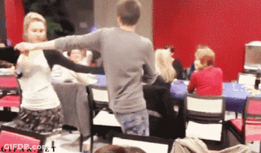 Fail Romance Dance Girl Got Undressed GIF