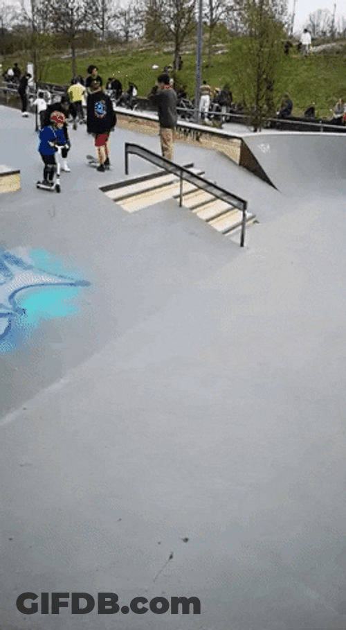 Fail Skateboard Scooter GIF
