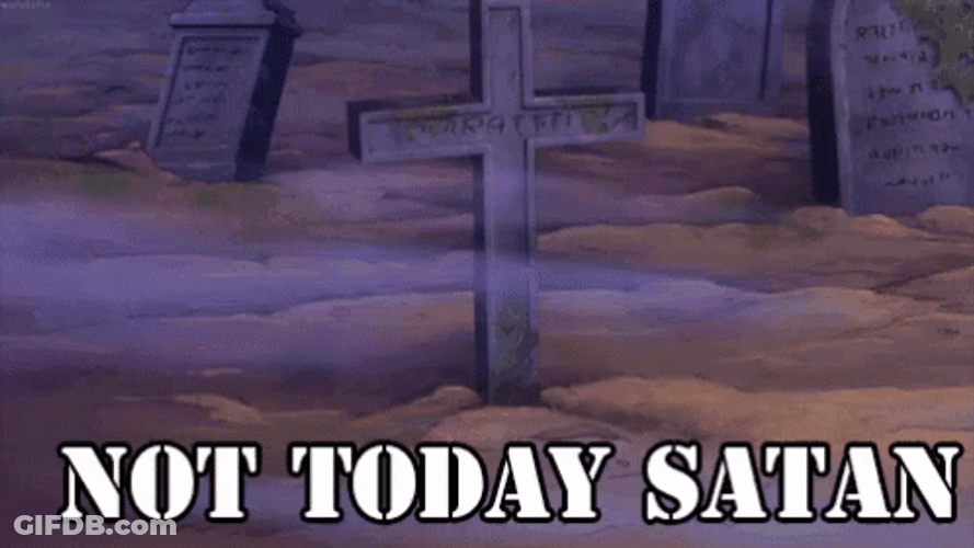 Fail Zombie Not Today Satan GIF