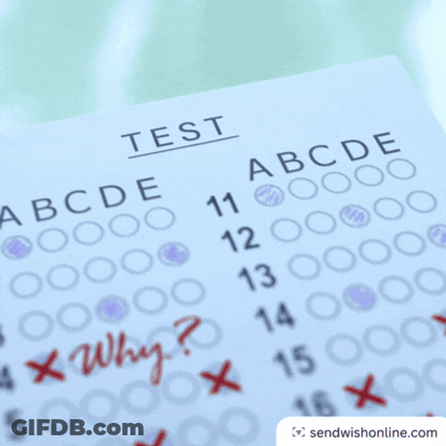 Failed Test Paper GIF