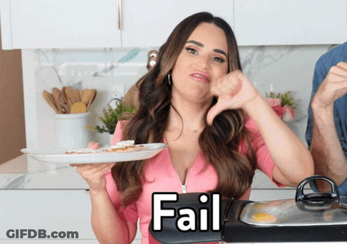 Failure Rosanna Pansino Thumbs Down GIF
