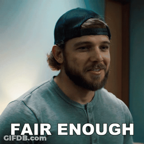 Fair Enough Guy In Cap GIF
