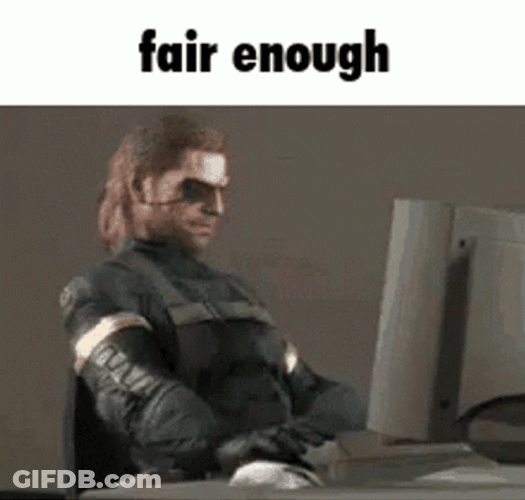 Fair Enough Metal Gear Solid GIF