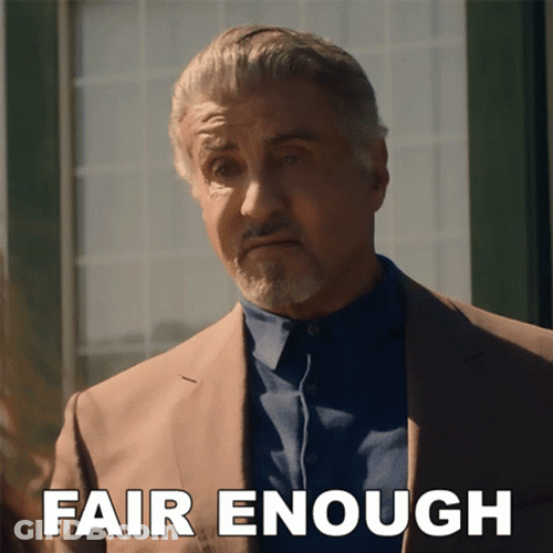 Fair Enough Sylvester Stallone GIF