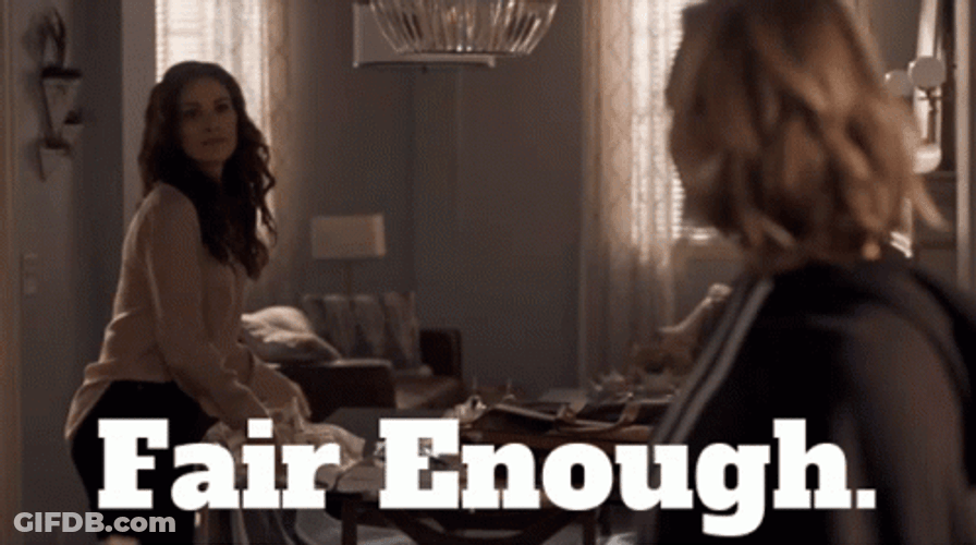 Fair Enough Two Girls Talking GIF
