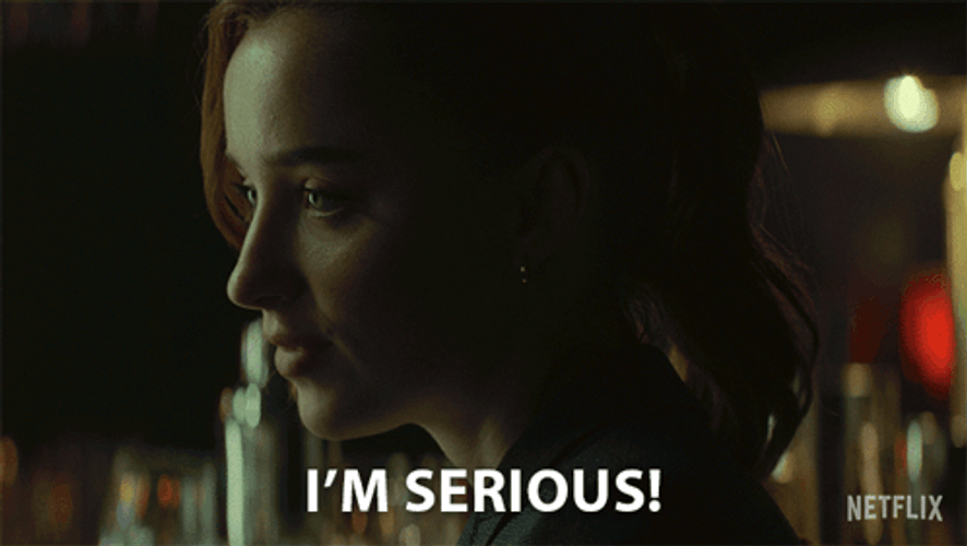Fair Play Emily Im Serious GIF