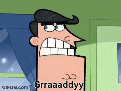 Fairly Odd Parents Character Making Funny Face Saying Grraaddyy GIF