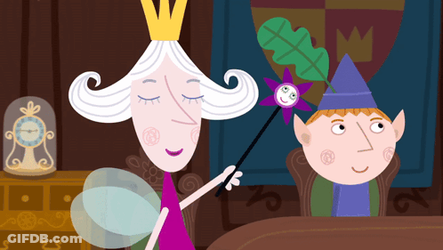 Fairy And Boy Cartoon Illustration GIF