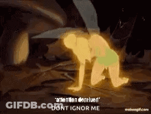 Fairy Crawling Saying Dont Ignore Me GIF