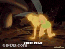 Fairy Crawling With Attention Detriuen GIF
