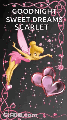 Fairy Flying With Hearts Goodnight Scarlet GIF