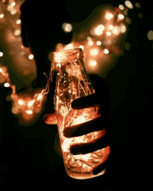 Fairy Lights Filtered Night Aesthetic GIF