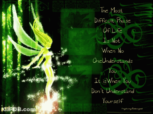 Fairy Poster With Life Phase Quote GIF