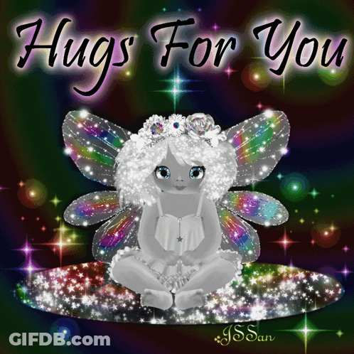 Fairy Saying Hugs For You GIF