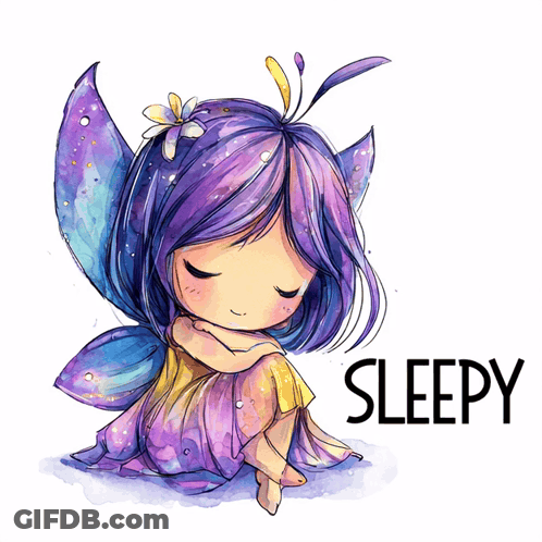 Fairy Saying Sleepy GIF