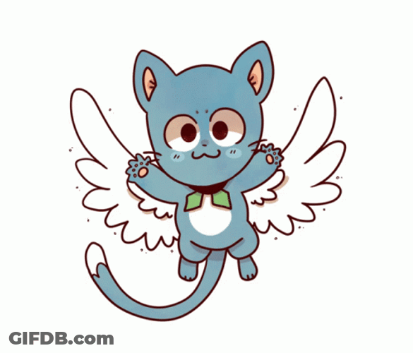 Fairy Tail Cute Happy Flying GIF