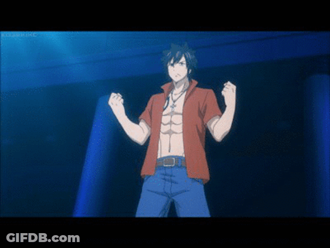 Fairy Tail Grey Embarrassed GIF