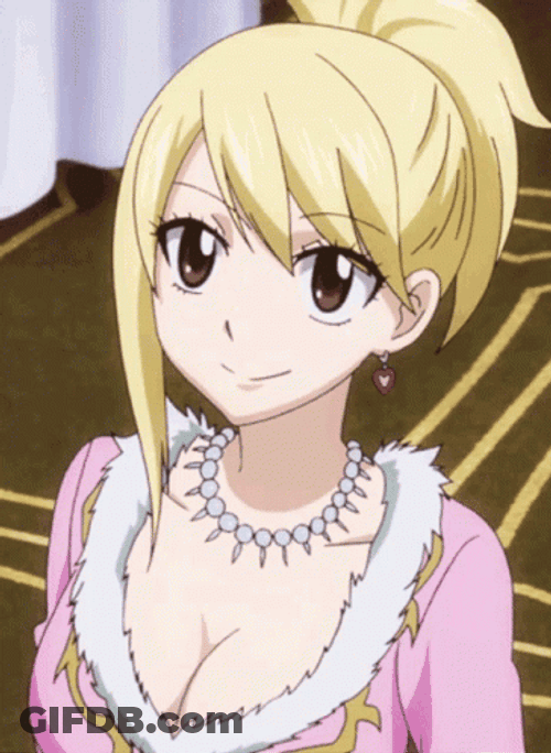 Fairy Tail Lucy Shocked GIF