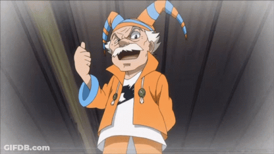Fairy Tail Makarov Dreyar Hyping Crowd GIF