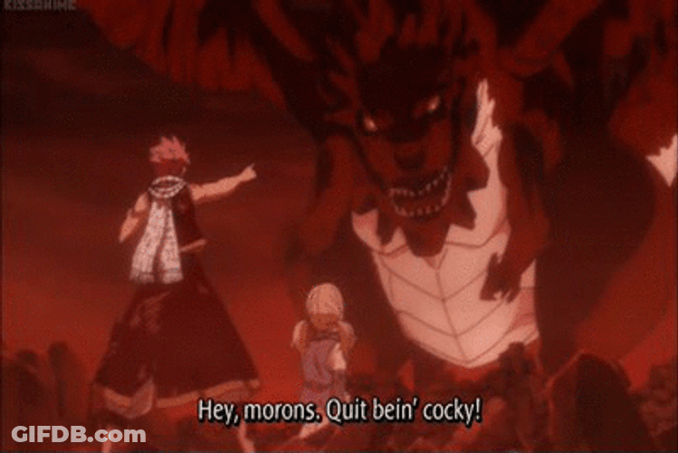 Fairy Tail Natsu Fight The Dragon GIF