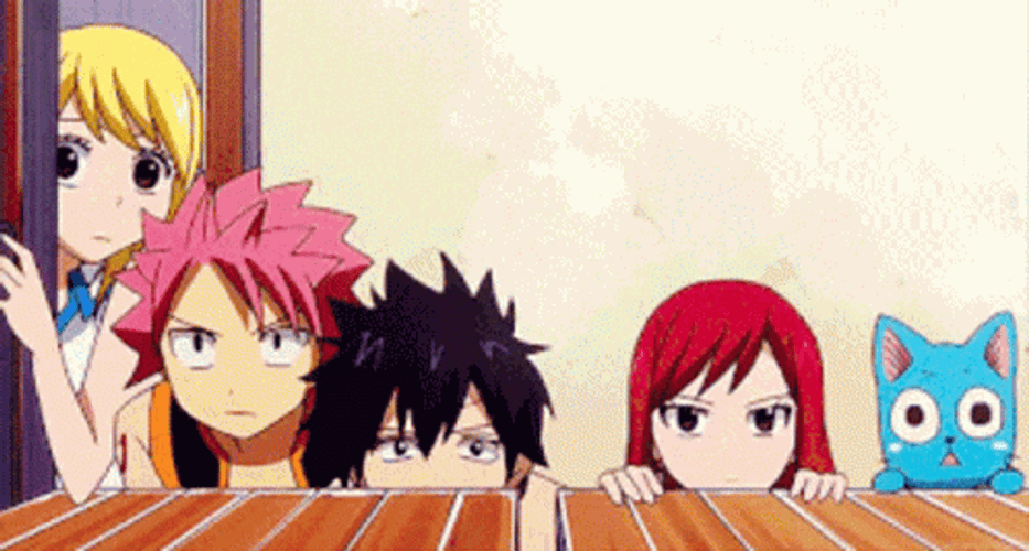 Fairy Tail Squad Surprised GIF