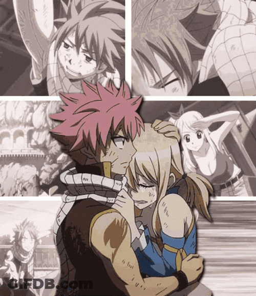 Fairy Tail Sweet Natsu & Lucy GIF