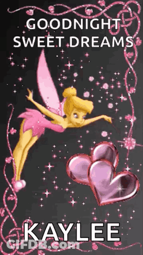 Fairy With Hearts Goodnight Sweet Dreams GIF