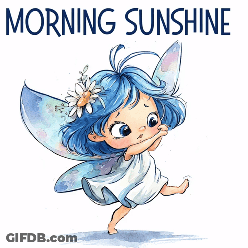 Fairy With Morning Sunshine GIF