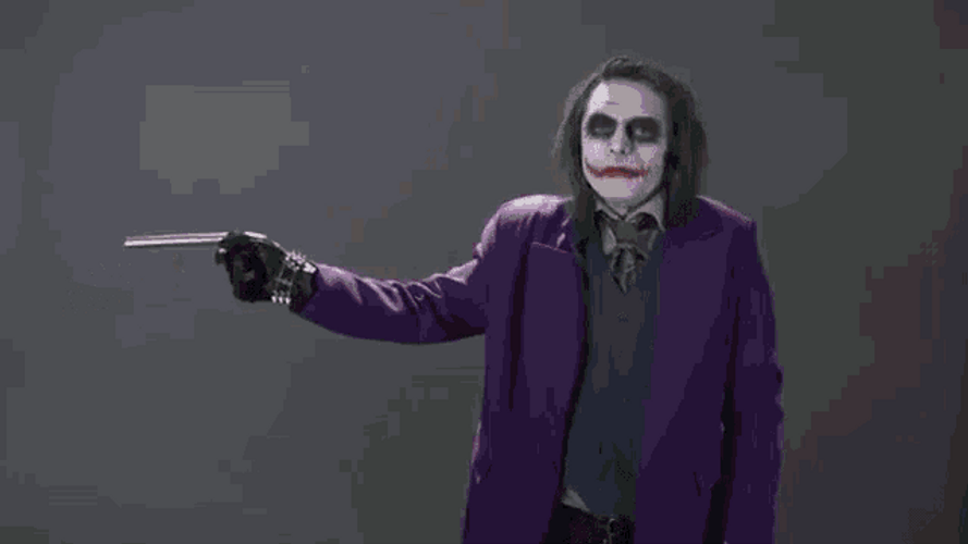 Fake Gun Bang Joker Laughing GIF