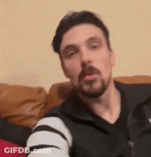 Fake Joking Spit GIF