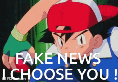 Fake News I Choose You Cartoon Character GIF