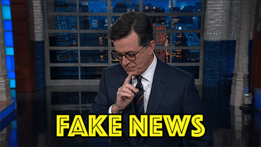 Fake News Late Show Stephen Colbert GIF