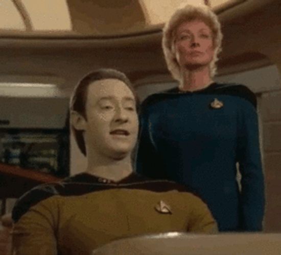 Fake Smile Data Star Trek GIF