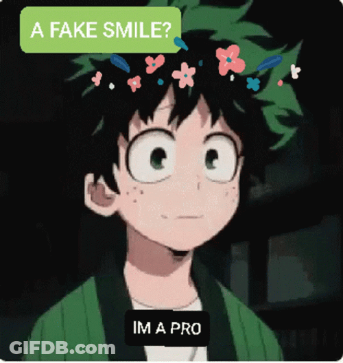 Fake Smile Izuku Midoriya GIF
