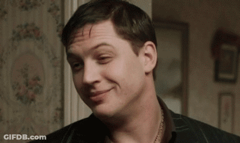 Fake Smile Tom Hardy GIF