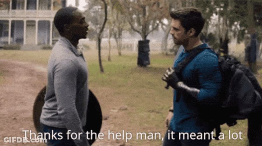 Falcon Thanks Winter Soldier For The Help GIF