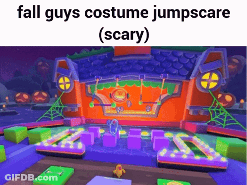 Fall Guys Costume Jumpscare GIF