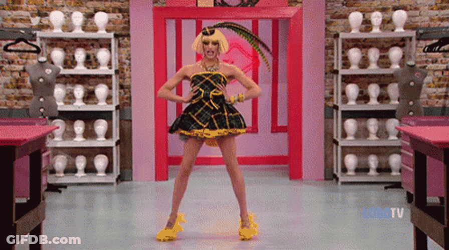 Fall On The Floor Drag Queen GIF