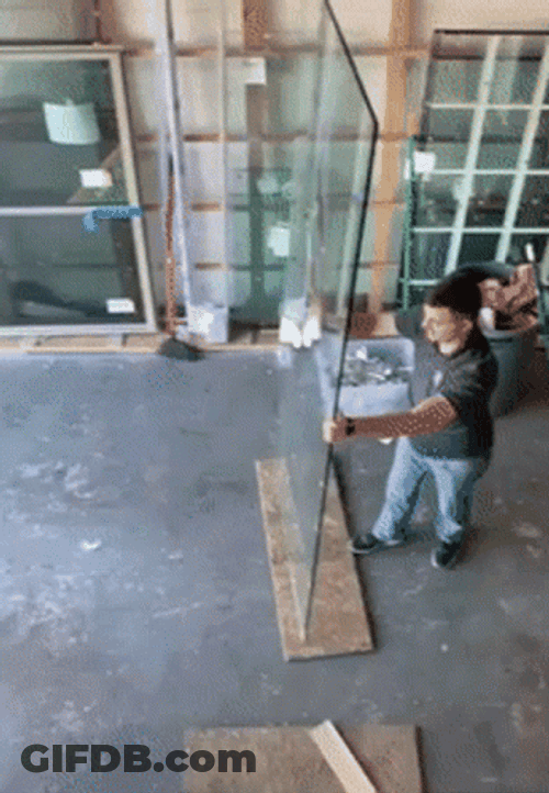 Fallen Glass Breaking On Ground GIF