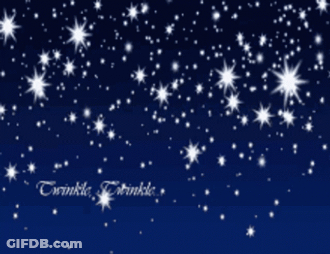 Falling Animated Stars Sparkling GIF