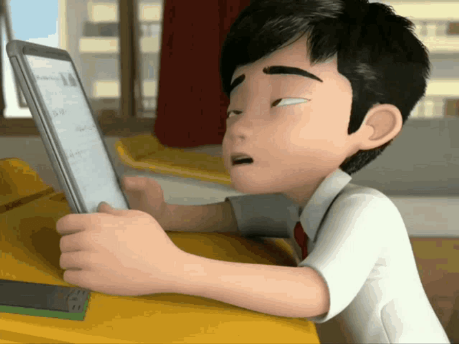 Falling Asleep Ejen Ali GIF