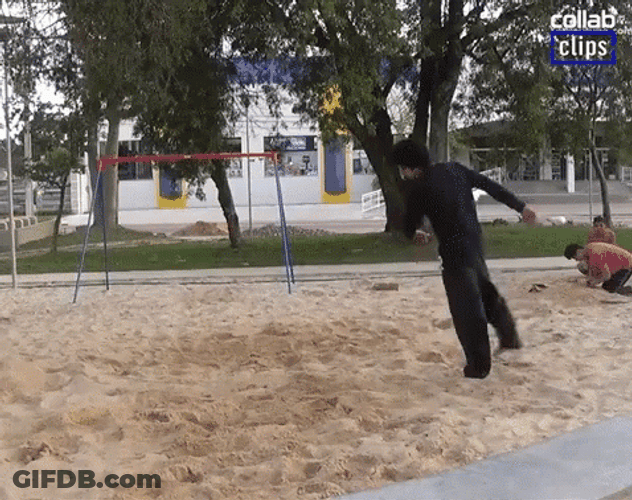 Falling Backflip GIF