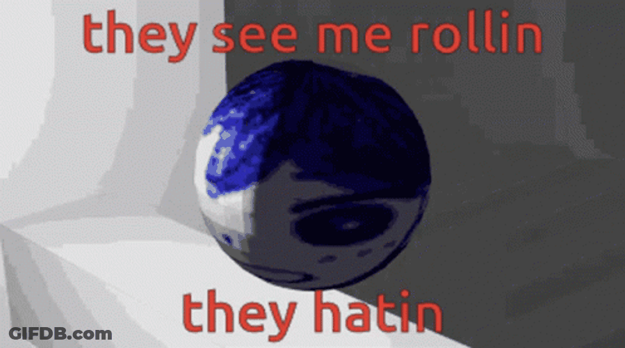Falling Ball They See Me Rollin GIF