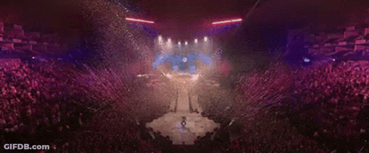 Falling Confetti Big Concert GIF