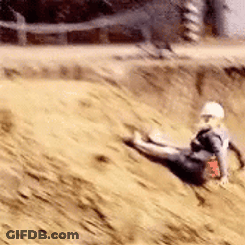 Falling Down Into The Cliff GIF
