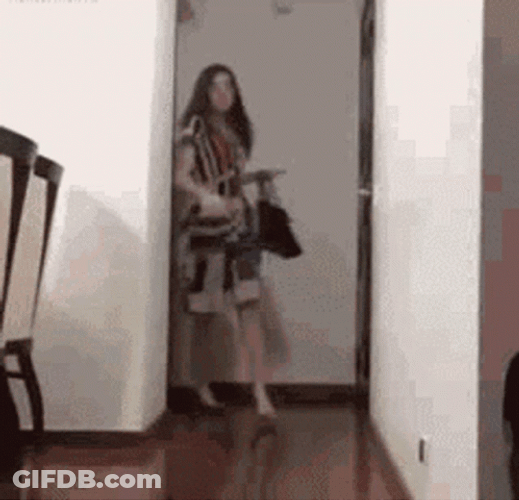 Falling Down Woman Got Wasted GIF