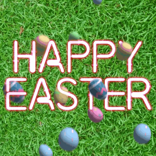 Falling Eggs Good Morning Happy Easter GIF