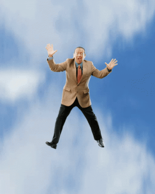 Falling Fast Blue Sky GIF